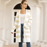 Patchwork Color Knitted Sweater Cardigan