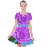 Purple Rose Dress Caught in a Web Dress