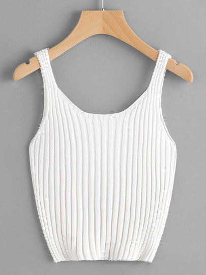 Knitted Crop Tank Top