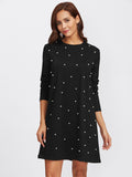 Pearl Beading Tee Dress