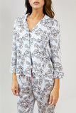 Mix and Match Floral Shirt in Duck Egg Blue