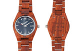 Men's Personalized Engrave Rose Wood Watches - Custom Engraving