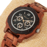 Men's Multi-Function Custom Kosso Wooden Watch - Personalize Your