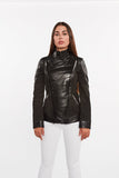 Womens Cosette Dual Panel Leather & Suede Jacket