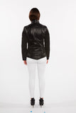 Womens Cosette Dual Panel Leather & Suede Jacket