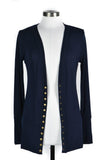 RTS! Navy Snap Cardigan