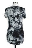 Black Tie Dye V-Neck Tee