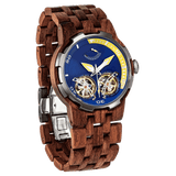 Men's Dual Wheel Automatic Kosso Wood Watch