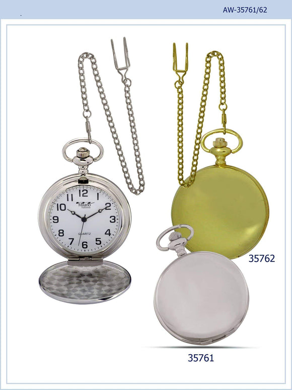 46MM Milano Expressions Plain Pocket Watches -