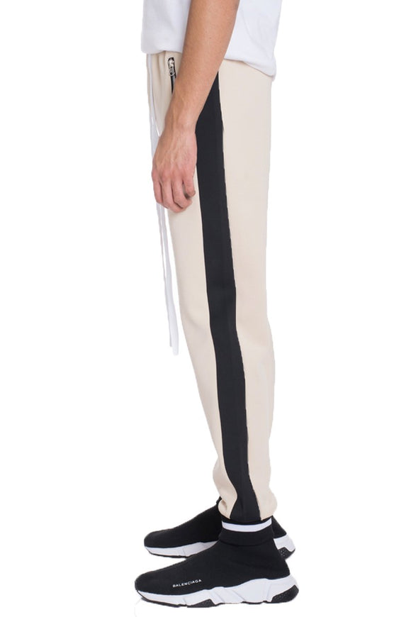 RALLY TRACK PANTS- BEIGE