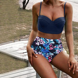 Charming Women High Waist Bikinis Swimwear Swimuit