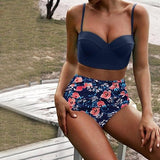 Charming Women High Waist Bikinis Swimwear Swimuit