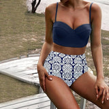 Charming Women High Waist Bikinis Swimwear Swimuit