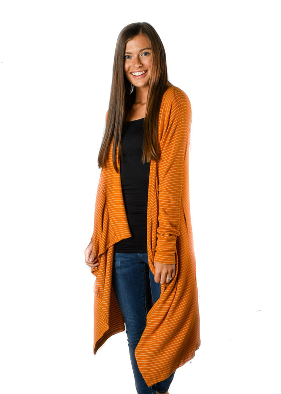 Mustard Stripe Cardigan