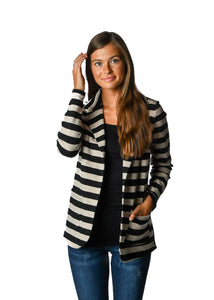 Black Stripe Blazer