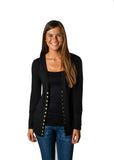 RTS! Black Snap Cardigan