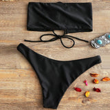 Fancinating Women Swimwear Biquini Bandeau Bandage