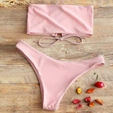 Fancinating Women Swimwear Biquini Bandeau Bandage