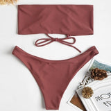 Fancinating Women Swimwear Biquini Bandeau Bandage