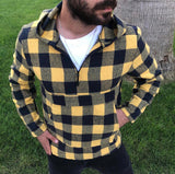 New Men Shirt Lumberjack Colorful 2021 Regular Fit Good Quality Cotton S M L XL Hooded Zipped