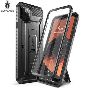 For iPhone 11 Pro Max Case 6.5" (2019)  Full-Body Rugged Holster Cover with Built-in Screen Protector & Kickstand