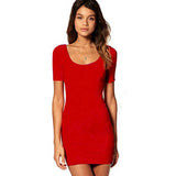 Summer Sexy Wide Neckline Dresses Club Party Bodycon