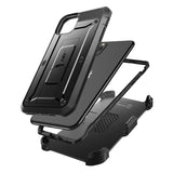 For iPhone 11 Pro Max Case 6.5" (2019)  Full-Body Rugged Holster Cover with Built-in Screen Protector & Kickstand