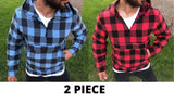 New Men Shirt Lumberjack Colorful 2021 Regular Fit Good Quality Cotton S M L XL Hooded Zipped