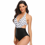 Swimwear Women Print Sexy Dot Swimsuit Push Up Bikinis Plus Size Bathing Suits Floral Beach Wear High Waist