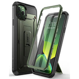 For iPhone 11 Pro Max Case 6.5" (2019)  Full-Body Rugged Holster Cover with Built-in Screen Protector & Kickstand