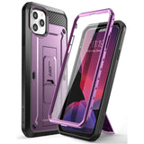 For iPhone 11 Pro Max Case 6.5" (2019)  Full-Body Rugged Holster Cover with Built-in Screen Protector & Kickstand