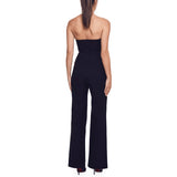 Women's Fashion Jumpsuit Club Vestido Red Black Strapless Stitched Bow Sleeveless Slim Fit Women's Jumpsuit