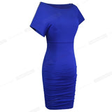 Summer Pure Color Sexy Bandage Dresses Club Wear Fitted Bodycon