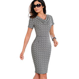 Women Vintage Wear to Work Elegant Business Party