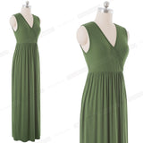 Causal Pure with Pocket Pleated Dresses  Flare Long Maxi Summer Women Dress