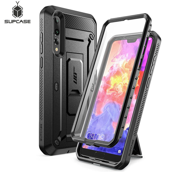 For Huawei P20 Pro Case UB Pro Heavy Duty Full-Body Rugged Peotective Case with Built-in Screen Protector & Kickstand