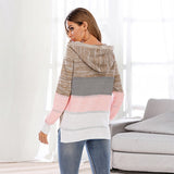 Women Casual Long Sleeve Knitted Sweater TopV Neck