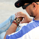 BOBOBIRD Luxury Business Watch Men Wooden Stopwatch Date Display Chronograph Wrist