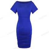 Summer Pure Color Sexy Bandage Dresses Club Wear Fitted Bodycon