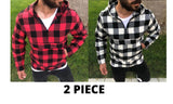 New Men Shirt Lumberjack Colorful 2021 Regular Fit Good Quality Cotton S M L XL Hooded Zipped