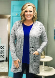 Heather Gray Star Favorite Cardigan