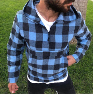 New Men Shirt Lumberjack Colorful 2021 Regular Fit Good Quality Cotton S M L XL Hooded Zipped