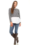 Women's Double Layer Knitted Sweater