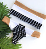 New Arrival Women Stripe Bikini Bra Swimsuit