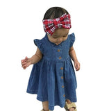 New summer dress Toddler Kids Baby Girls Solid