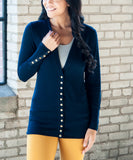 RTS! Navy Snap Cardigan