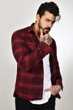 DeepSEA Male Lumberjack Shirt Long Sleeve Slim Fit High Quality with Plaid Pattern Casual Sobahar Winter 2101116