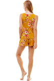 Loungewear set floral print sleeveless and short