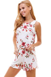 Loungewear set floral print sleeveless and short