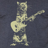 Cat playing guitar